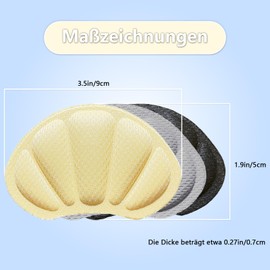 9 Paar Fersenpolster Reparatur für die Meisten Arten, Premium Fersenpolster Schuhe Fersenkissen für Damen & Herren, Fersenkissen aus Schwamm Selbstklebend Fersenschutz für Schuhe (18)