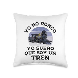 Ropa Para Amantes Del Tren para Adultos y Niños Yo No Ronco Sueño Que Soy Un para Amantes del Tren Throw Pillow, 16x16, Multicolor