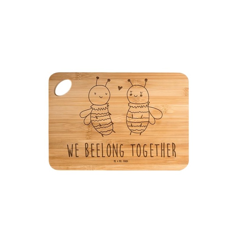 Mr. & Mrs. Panda Bamboo Chopping Board Bee in Love