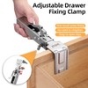 2 Pack Drawer Front Installation Clamps，Quick-Install Drawer Mounting Clips，Cabinet Installation