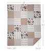 VHC Brands Annie Portabella Floral Patch Queen Quilt 90Wx90L