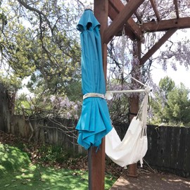 12 Pcs Patio Umbrella Bungee Cords with Balls Securing Straps,18 x 1 inches White Reusable Patio Umbrella Strap，Multipurpose Securing Straps