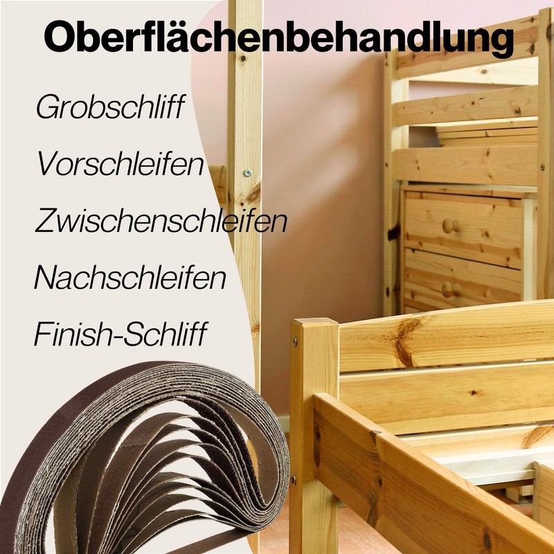 Sanding Belts 13 x 451 mm, Sanding Belt Set 16