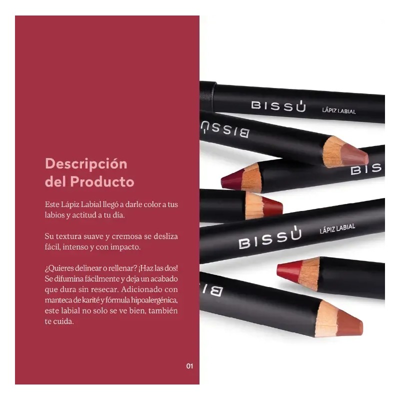 Lapiz Labial Bissú Varios Tonos