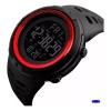 Reloj 1251 Deportivo Resistente Al Agua Digital Correa Negro Bisel