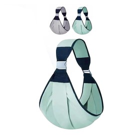 Baby Carrier,Adjustable Baby Carrier Sling, Baby Wrap Sling, Baby Hip Seat Carrier for Toddler Sling, Baby Holder Carrier, Nursing Sling, Carrying 45 lbs (Gre