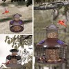 Squirrel Proof Bird Feeder with 3 Water Cups, 4.2LB Large