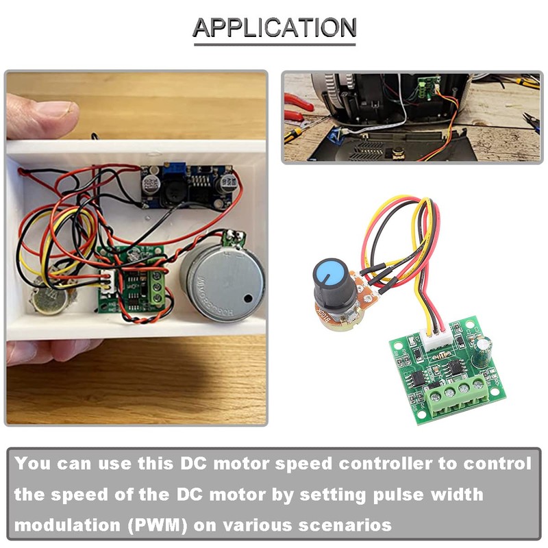 Youmile 4 pcs DC PWM Controller DC Motor Speed Controller