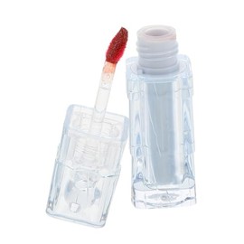 FRCOLOR Brillo Labial Líquido con Efecto Glitter Gloss Hidratante para Labios Acabado Espejo Aplicación No Pegajoso para Uso y Estudiantes Semi Maduración Roja