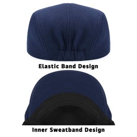 WETOO Men's Flat Cap Gatsby Newsboy Lvy Irish Hats Driving Cabbie Hunting Cap