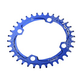 UPANBIKE Bike Chainring Bicycle Narrow Wide Chainring Oval Shape Single Chain Ring 104mm BCD Four Sizes(36T,Blue)