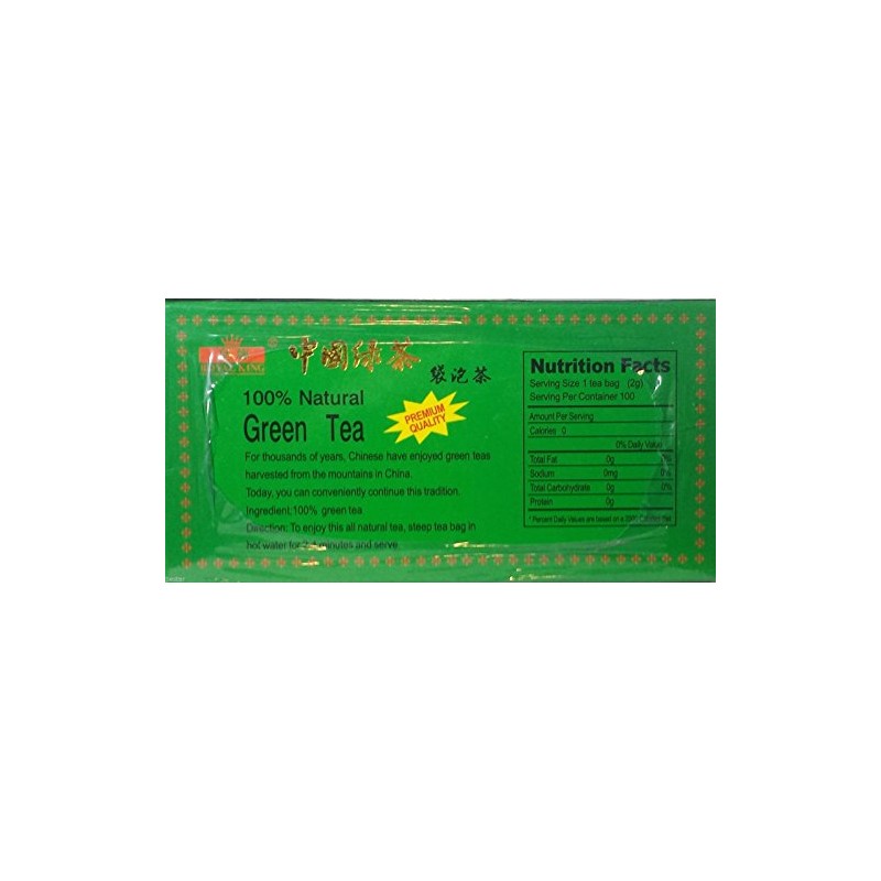 CHINESE PREMIUM GREEN TEA (100 BAG each Box) Royal King