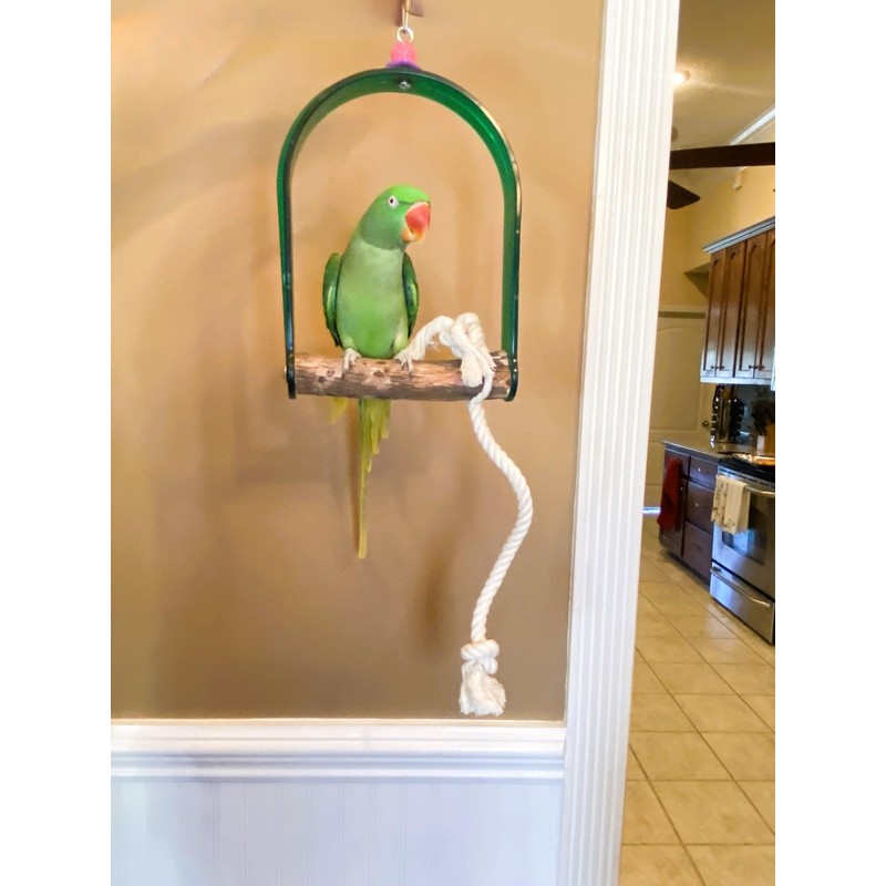 Polly's Hardwood Arch Swing for Birds, Large