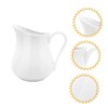Ciieeo 250ml Ceramic Milk Pitcher Handheld Heat-Resistant Multipurpose for Milk
