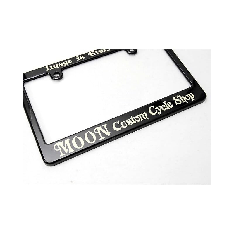 MOONEYES Image is Everything_NF-MG130MMCS-MON License Plate Frame for Motorcycles 4.8