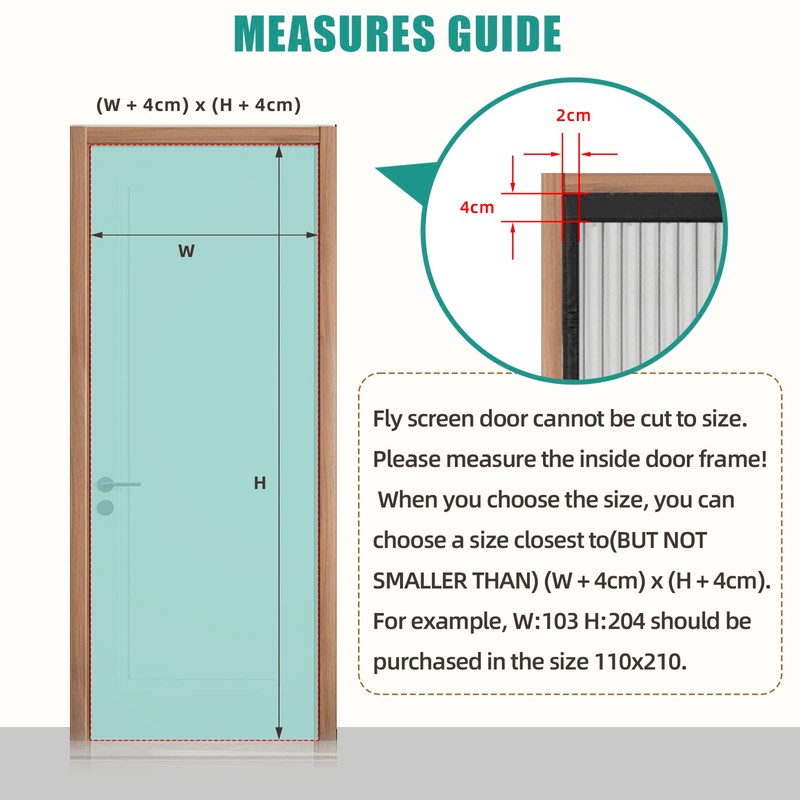 JOY2SEE Fly Screen Balcony Door 65 x 210 cm Black