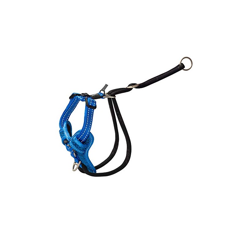 Rogz Stop Pull Dog Harness Reflective Classic Medium Blue