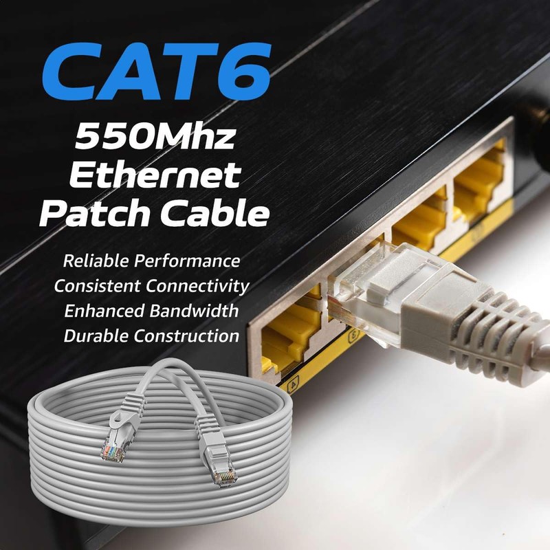 Cables Direct Online Cat6 1.5FT Network Ethernet Patch Cable, 550Mhz
