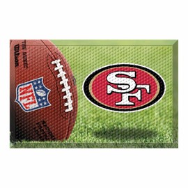 FANMATS 18993 San Francisco 49ers Rubber Scraper Door Mat
