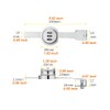 ETEKJOY Keyless Ratchet Lock for Sliding Glass Door Showcase Display