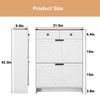 dainslef Shoe Storage Cabinet with 2 Flip Drawers and 2