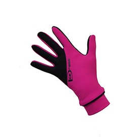 IceDress Two Color Thermal Figure Skating Gloves Sport (Fuchsia and Black) (S (16-18)