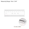 sourcing map 2pcs Film Flexible Ruler 10cm 0.1mm Scale with