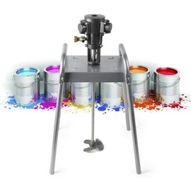 Máquina mezcladora de Pintura, agitador neumático de elevación automática para Mezclador de Pintura, agitador neumático con Soporte para Mezcla de hidrosol de Tinte de pintu