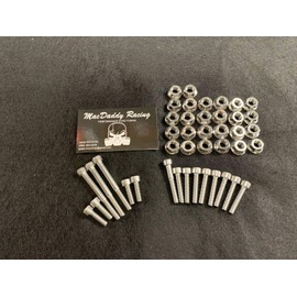 MacDaddy Racing Stainless Bolt Kit, Case Nuts, Cylinder And Head Nuts for Yamaha Banshee