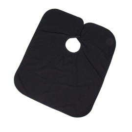 WOONEKY Shampoo Cape Reusable Hair Cutting Cloak for Hairdressers Clients Professional Salon Smock for Home DIY Use Lightweight Black Design