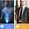 OMUMU Colorful LED Light up Neck Tie, USB Rechargeable Necktie,