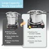 Hehinton Professional Double Boiler Pot 1200ML/40.6OZ, 304 Stainless Steel Chocolate