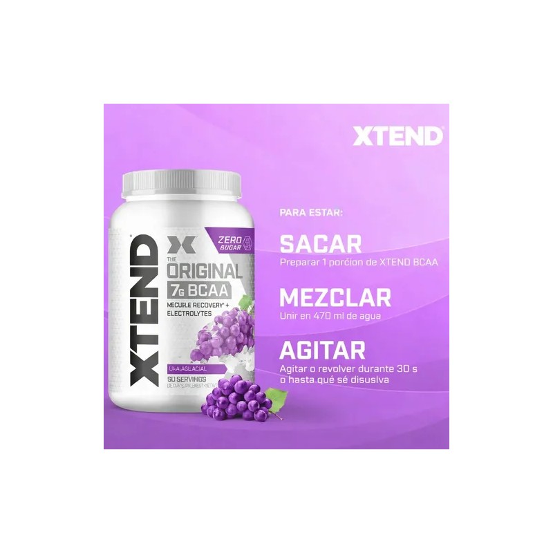 Bcaa Scivation Xtend (90 Servicios) Sabor Uva