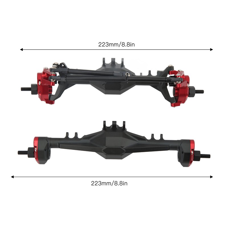 RC Front Rear Axle CNC Aluminum Alloy RC Car Front