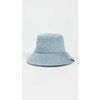 rag & bone Women's Harlow Bucket Hat, lwdnm, Blue, S-M