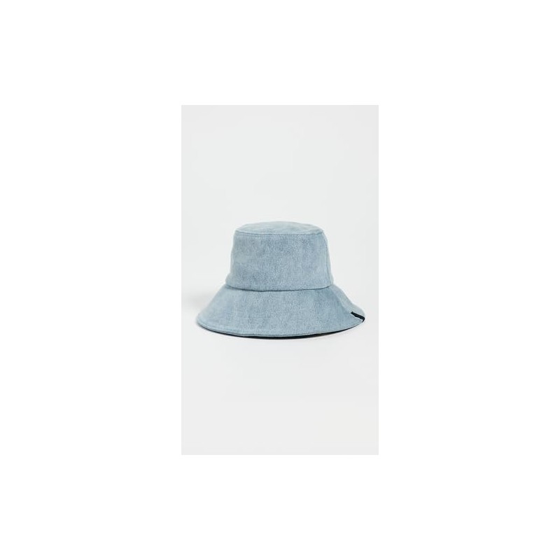rag & bone Women's Harlow Bucket Hat, lwdnm, Blue, S-M