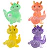 Cabilock Mini Dragon Garden Layout Decors 4pcs Dragon Figurine Decorative