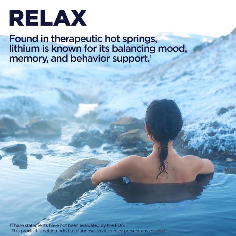 KAL Lithium Orotate 5mg | Low Serving of Chelated Lithium