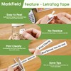 MarkField Compatible Label Tape, Replacement for Dymo Letratag Label Tape,