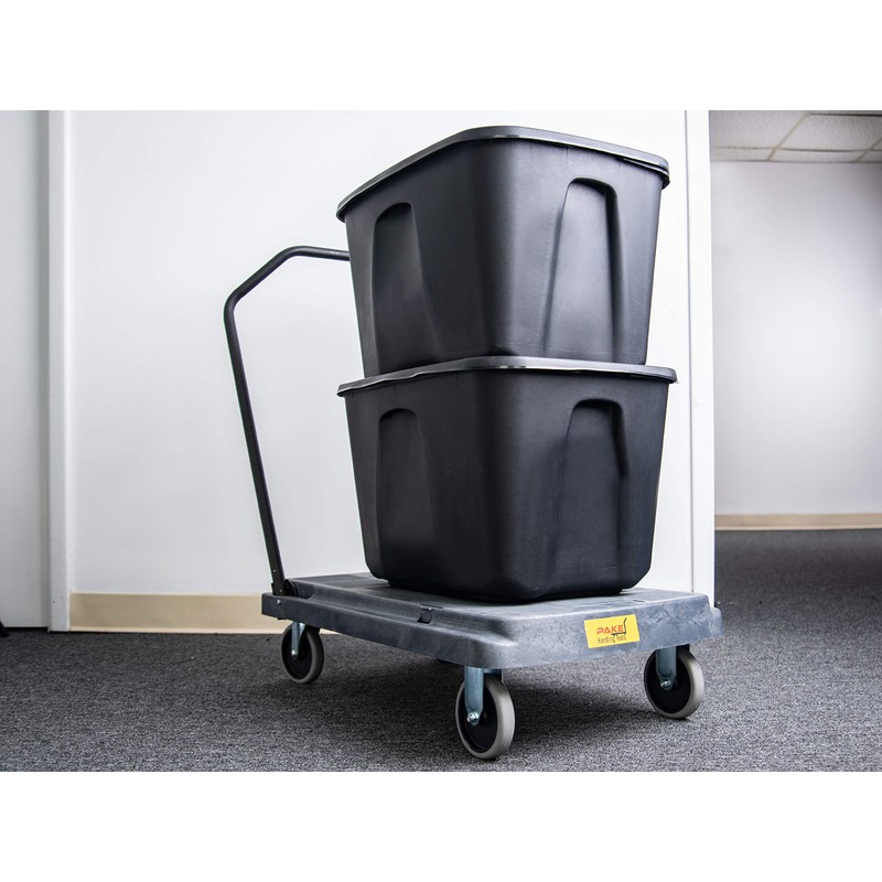 Plastic Platform Folding Cart, 400 lb. Cap., 31"x20" Platform, Versatile