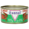 Roland Foods Consul Crab Meat in Water, 6 Ounce Can,