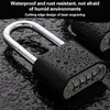 Combination Padlock Thick Long Shackle Weatherproof Outdoor Heavy Duty Padlocks