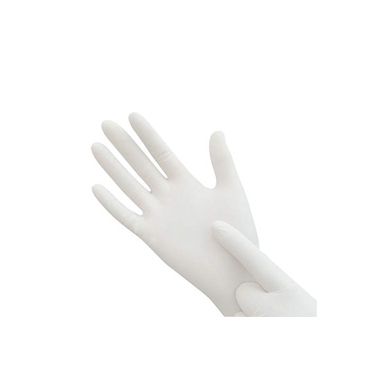 GUANTE AMBIDERM PLUS LISO BLANCO GRANDE CAJA C/100 PZAS