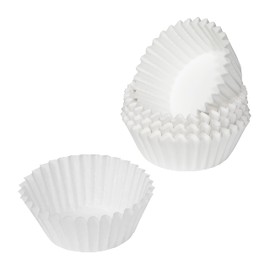 Tala 9cm Diameter Plain White Mini Cupcake Cases, Ideal for Smaller Shallow Cupcakes and Fairy Cakes, Perfect for Birthdays and Celebrations