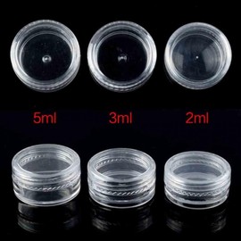 Clear Sample Bottles: Cream, Cosmetics, Nail Art, Travel Containers Bottle 2ml BL02224 100ea