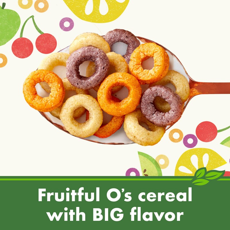 Cascadian Farm Organic Fruitful O's Cereal, Gluten Free, Made with