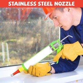 wadafen 28Pcs Sealing Tool Set,Integrated Rubber Nozzle Tool Set,Universal Integrated Rubber Nozzle Tool Kit,Caulking Sealing Nozzles Kit,Simple Sealing Finisher Nozzle,for Kitchen Bathrooms