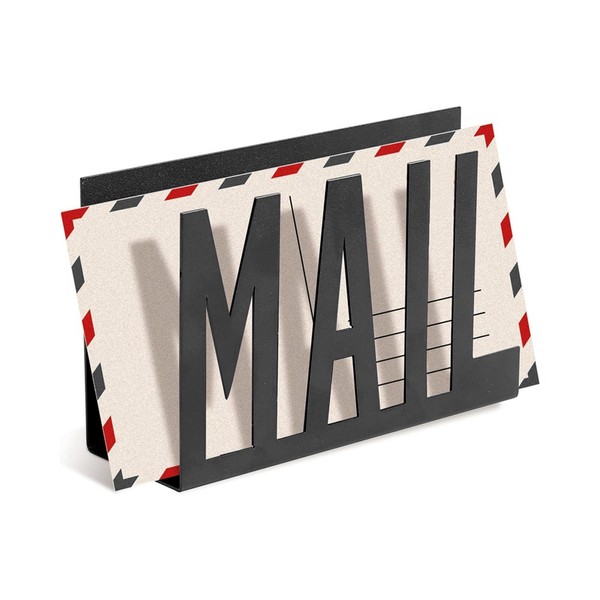 Desktop Letter Holder, Hollow Metal Mail Letter Organizer Large Capacity,