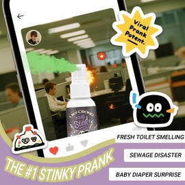 LIKFCBOND Stink Spray Extra Strong, Stinky Spray Potent Prank, Weird Liquid Sprays Extreme Strong for Gag, Party, Elevator, Bus, Subway (Funky Odor Smelling, 30ml)