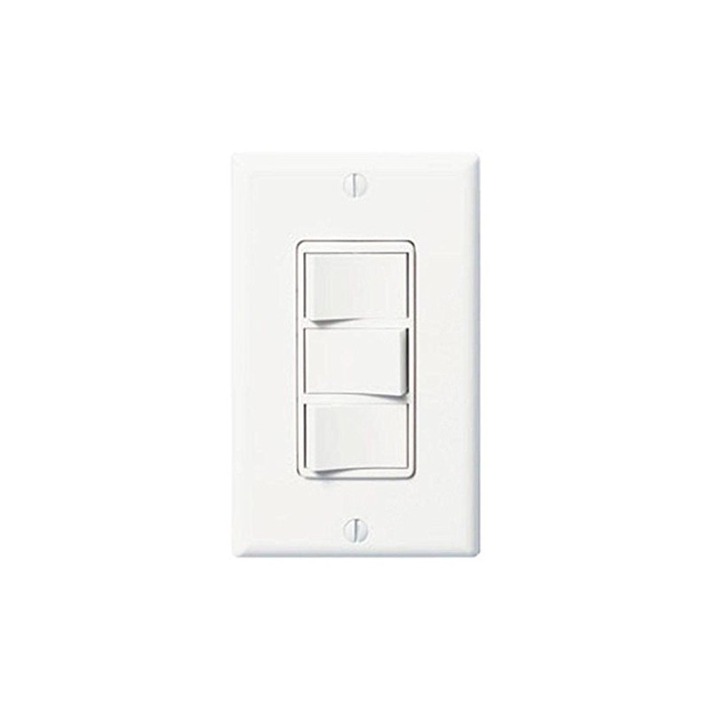 Panasonic FV-WCSW31-W EcoSwitch 3-Function On/Off Wall Switch, White